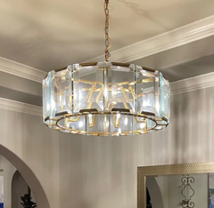 Harlow Crystal Round Chandelier 31"