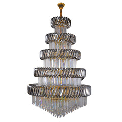 4-Layer Crystal Round Chandelier