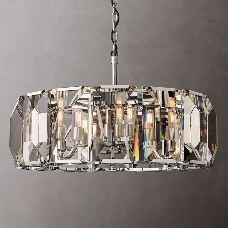 Harlow Crystal Round Chandelier 60" 43" 31" 19"