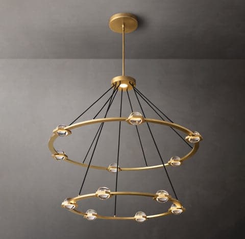 Ecbatant 2-Tier Round Chandelier 48"