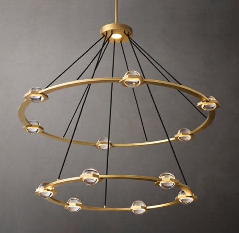 Ecbatant 2-Tier Round Chandelier 48"