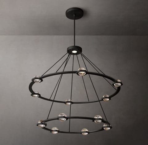 Ecbatant 2-Tier Round Chandelier 48"