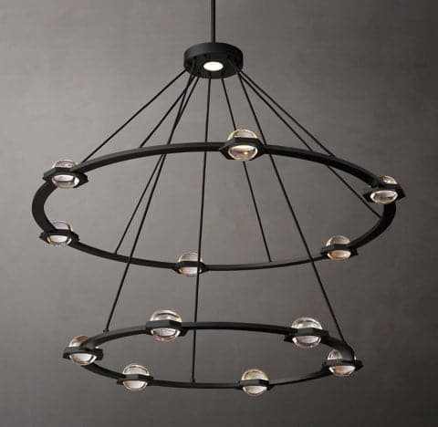 Ecbatant 2-Tier Round Chandelier 48"