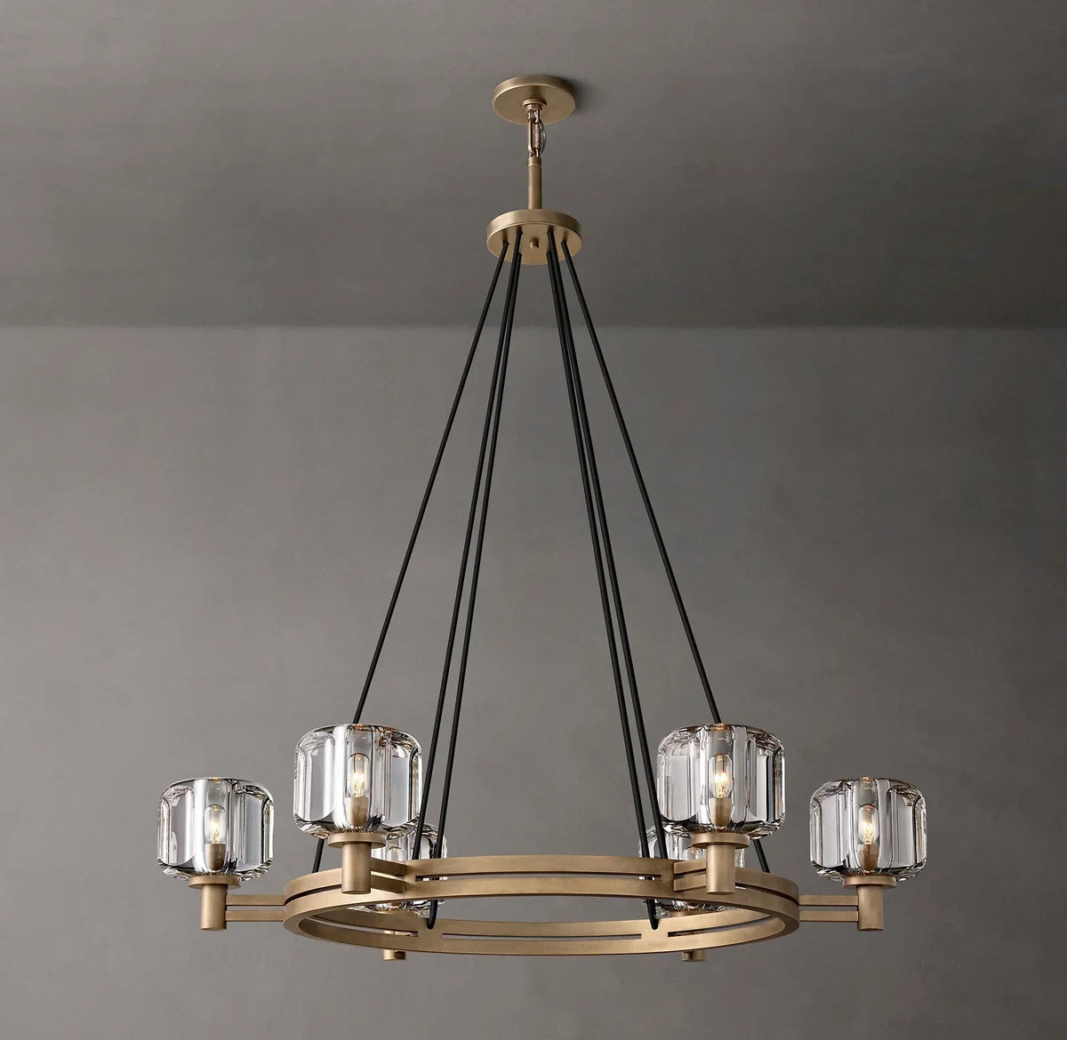 Demaret Round Chandelier 36" for Living Room, Bedroom, Dining Table