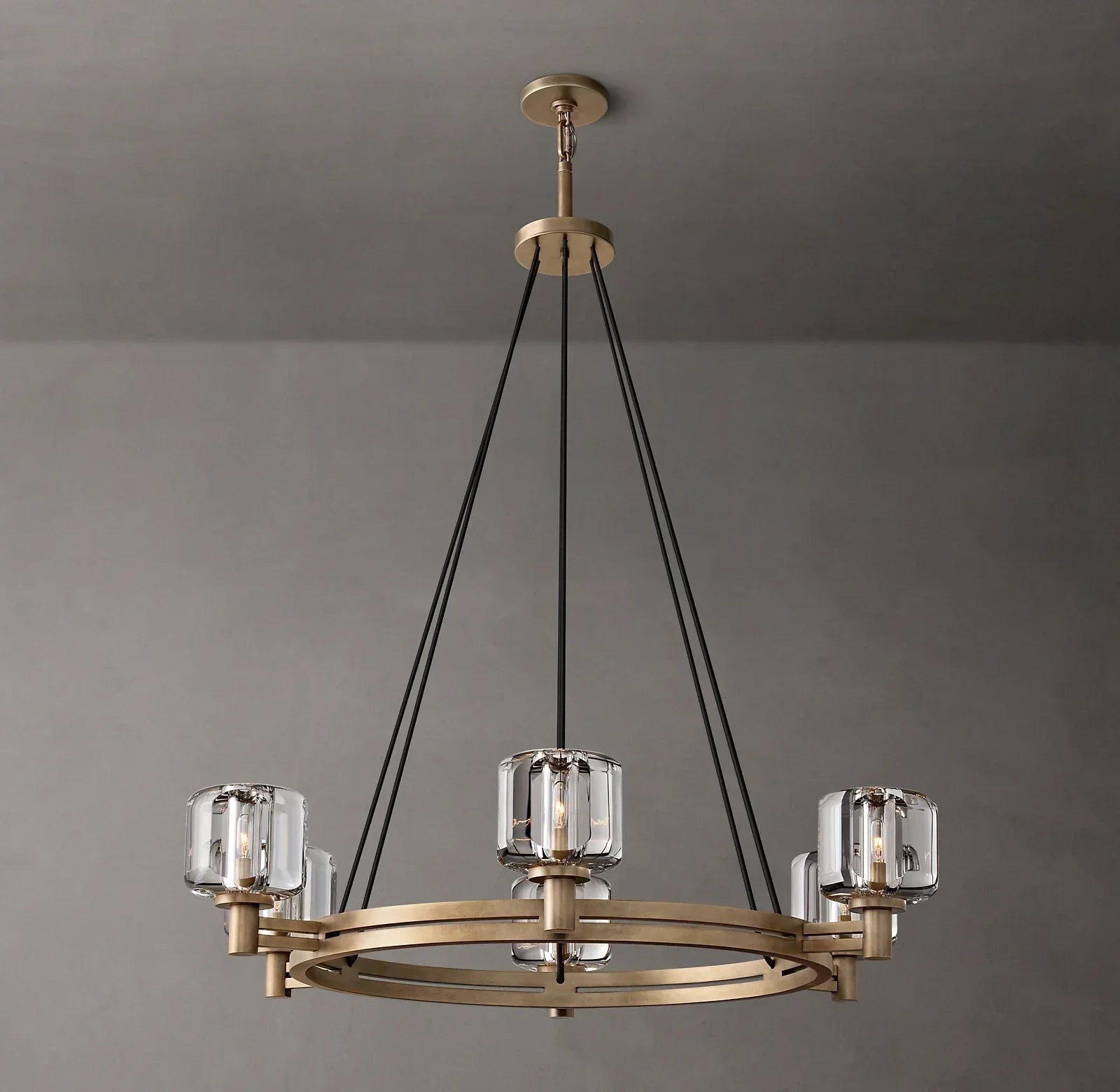 Demaret Round Chandelier 36" for Living Room, Bedroom, Dining Table