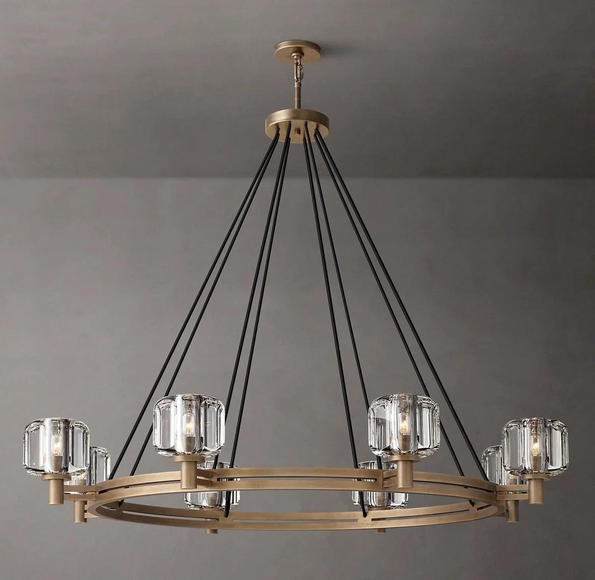 Demaret Round Chandelier 48" for Living Room, Bedroom, Dining Table