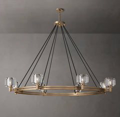 Demaret Round Chandelier 60" for Living Room, Bedroom, Dining Table