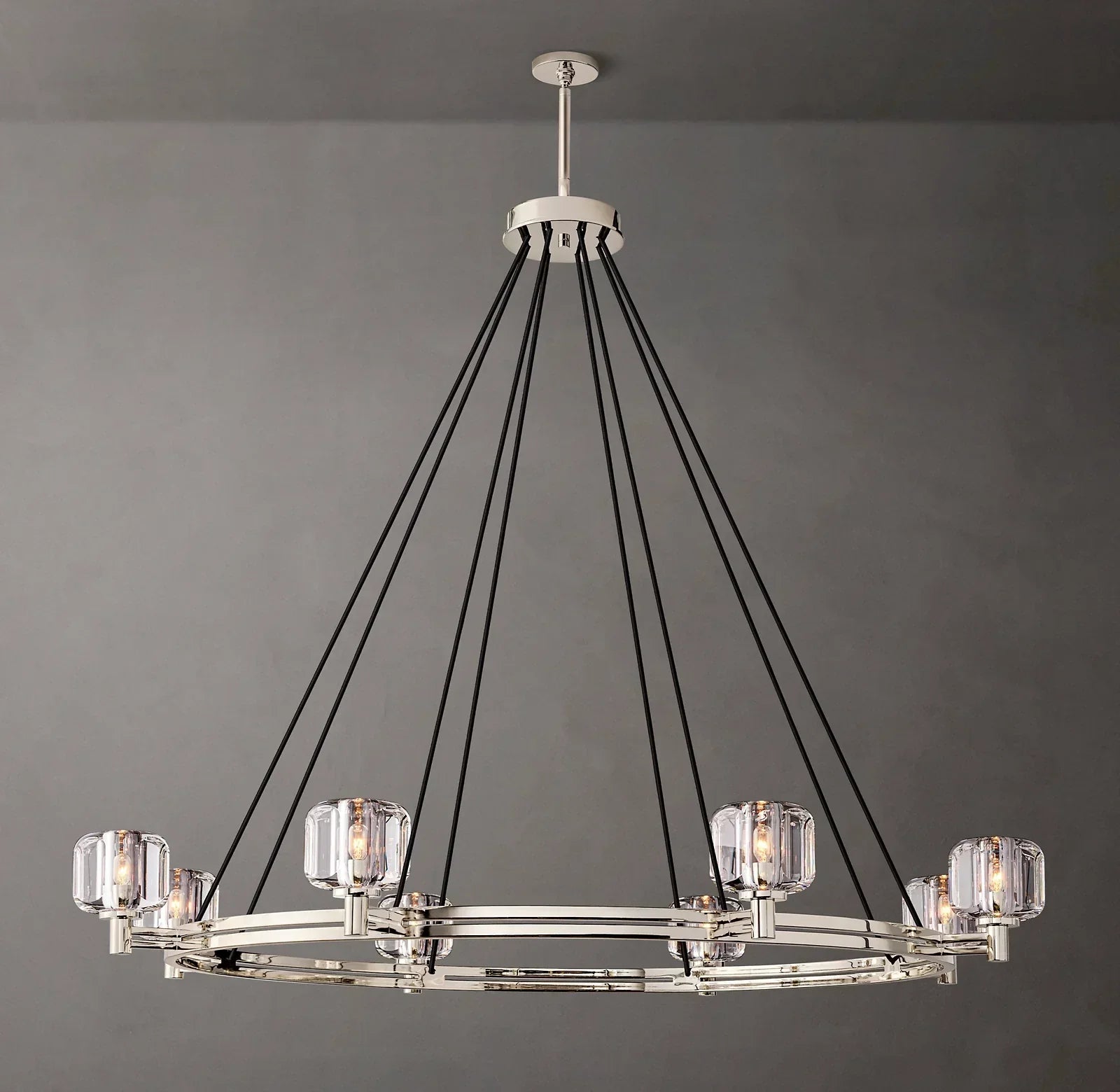 Demaret Round Chandelier 60" for Living Room, Bedroom, Dining Table