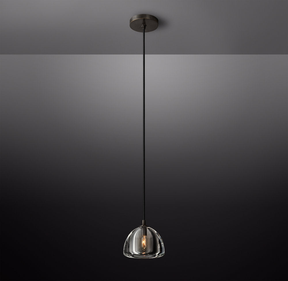 Hemisphere Modern Glass Pendant Light