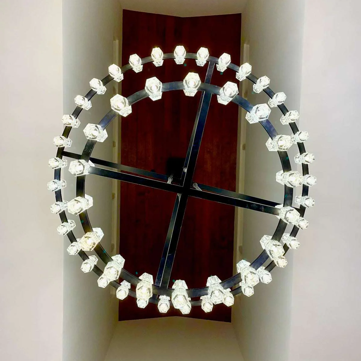 Arcachon Crystal Two-Tier Round Chandelier 60"