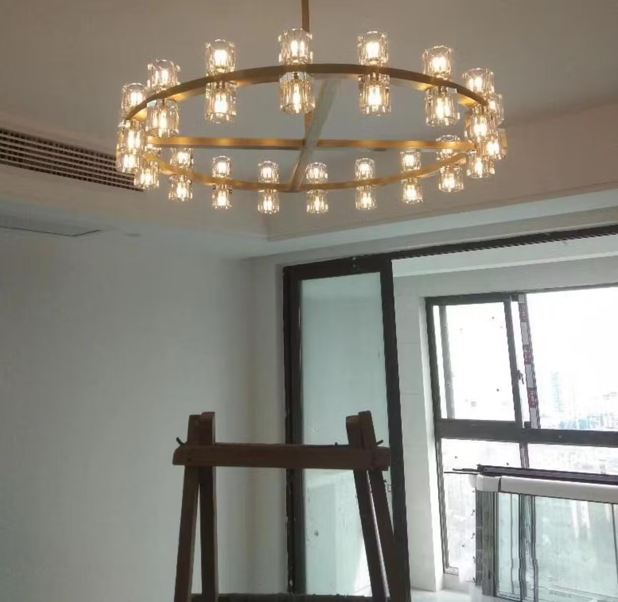 Arcachon Crystal Round Chandelier 36"