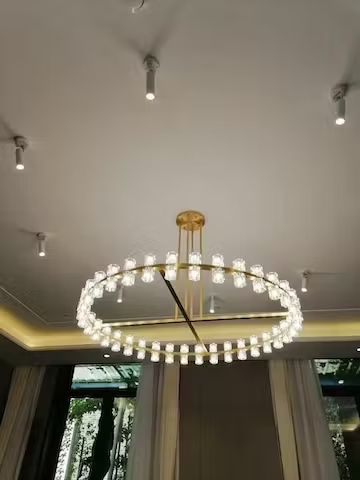 Arcachon Crystal Round Chandelier 60"